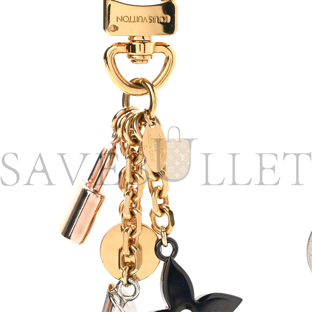 LOUIS VUITTON BAG CHARM KALEIDO V GOLD M67377